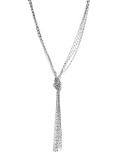 Load image into Gallery viewer, Shot Bead Knotted Tassel Necklace
