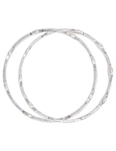 Load image into Gallery viewer, Silver Circle Bangle Bracelet Duo
