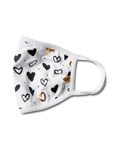Load image into Gallery viewer, Pre-Order Gold Foil Heart Fashion Mask
