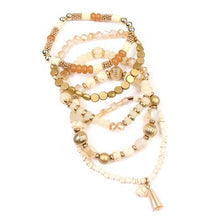 Load image into Gallery viewer, Natural Multi-Beaded Stretch Bracelet
