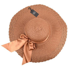 Load image into Gallery viewer, Womens Brim Bow Floppy Hat
