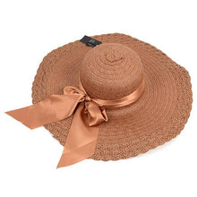 Load image into Gallery viewer, Womens Brim Bow Floppy Hat
