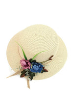 Load image into Gallery viewer, Women's Flower Floppy Sun Hat
