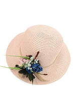 Load image into Gallery viewer, Women's Flower Floppy Sun Hat
