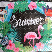 Load image into Gallery viewer, Pre-Order Striped Tropical Rhinestone Tote Bag
