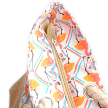 Load image into Gallery viewer, Pre-Order Flamingo Tote Beach Bag
